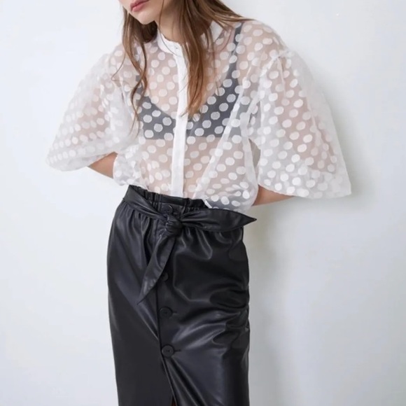 Organza Polka Dot Blouse main image 1